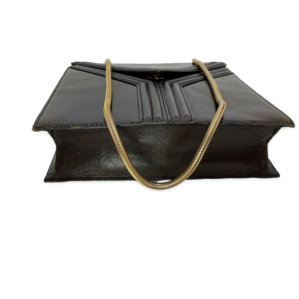 SOLD Extremely Rare YSL Yves Saint Laurent Opium Reptile Skin Shoulder Bag - Picture 3 of 13